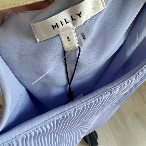 NWT Milly Pleated Blouse - Picture 4 of 4